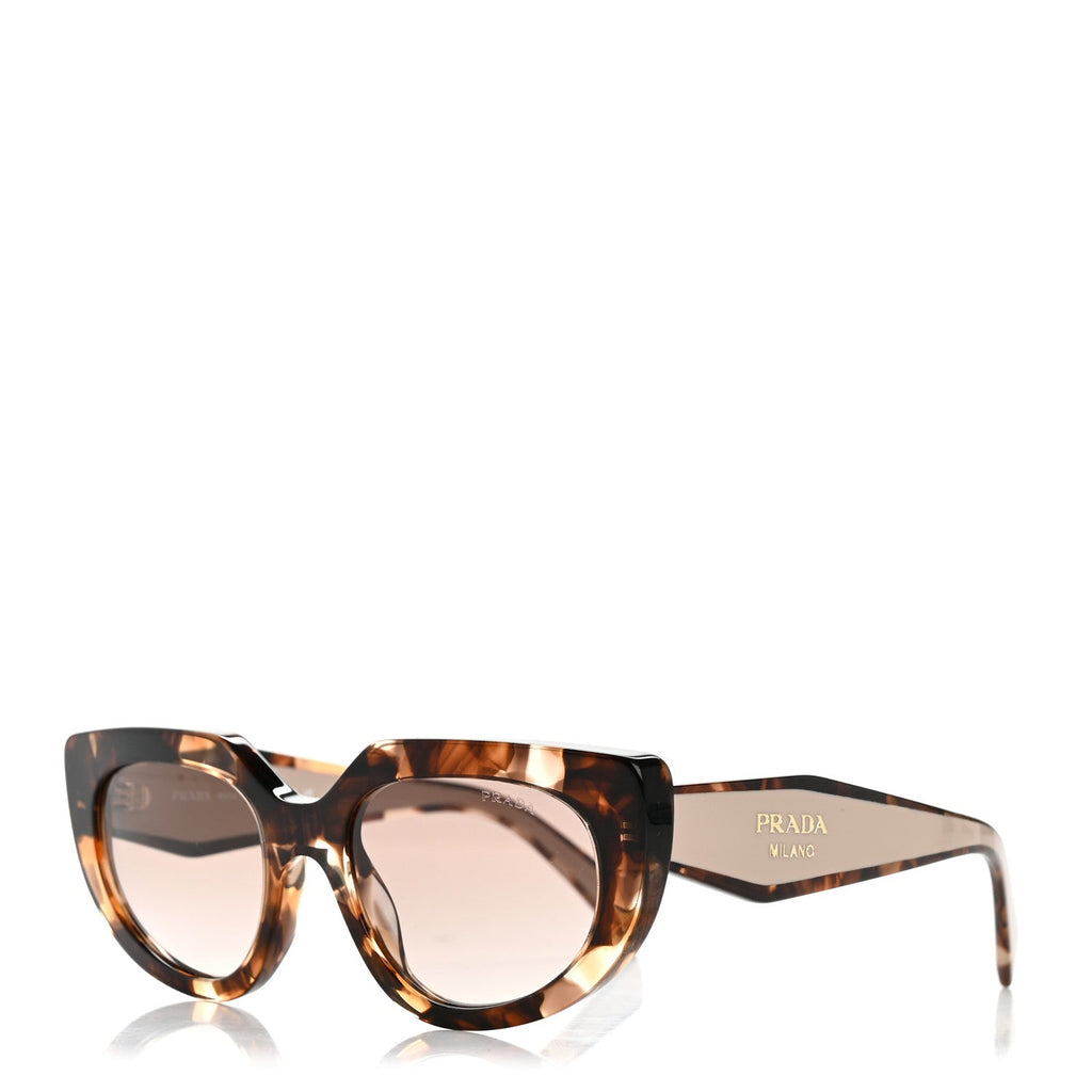 Prada Acetate Sunglasses SPR D02 Tortoise Dark Brown