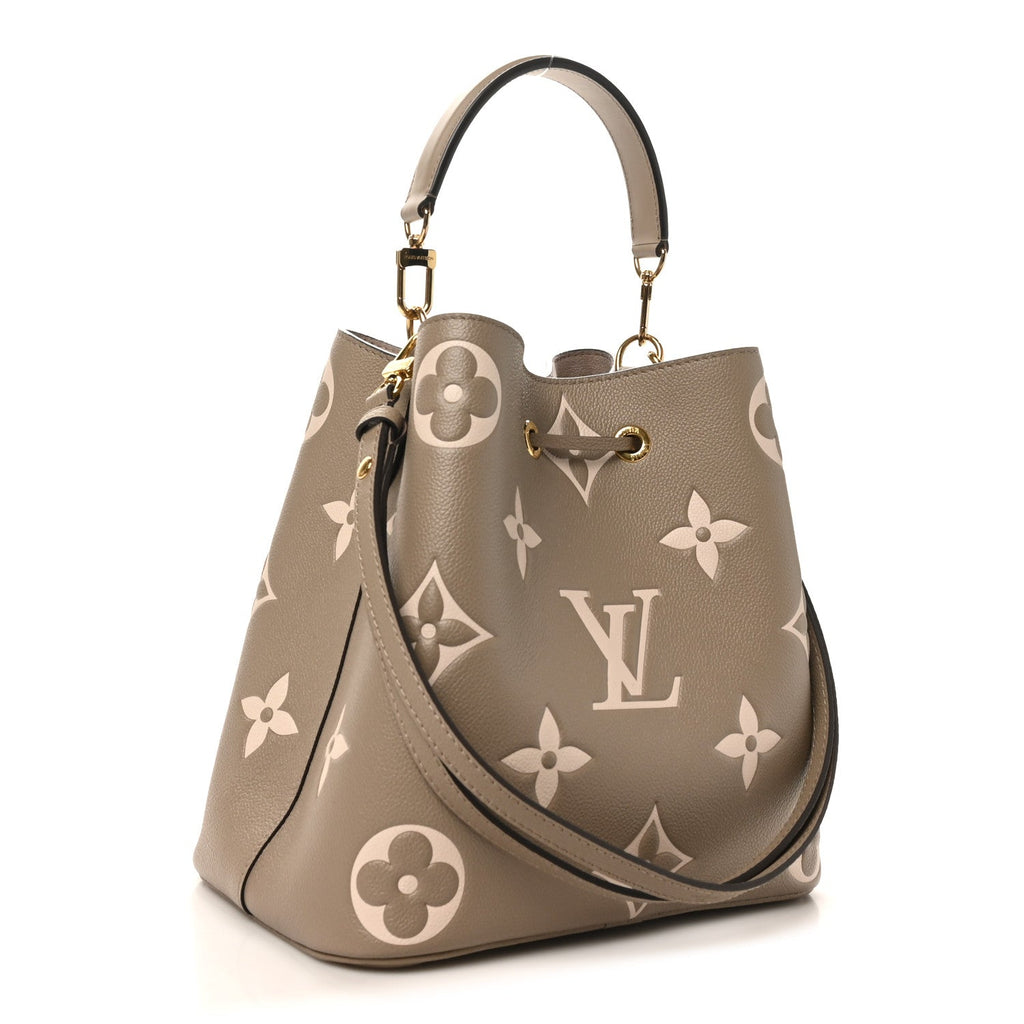 Louis Vuitton Empreinte Monogram Giant Neonoe MM Tourterelle Creme