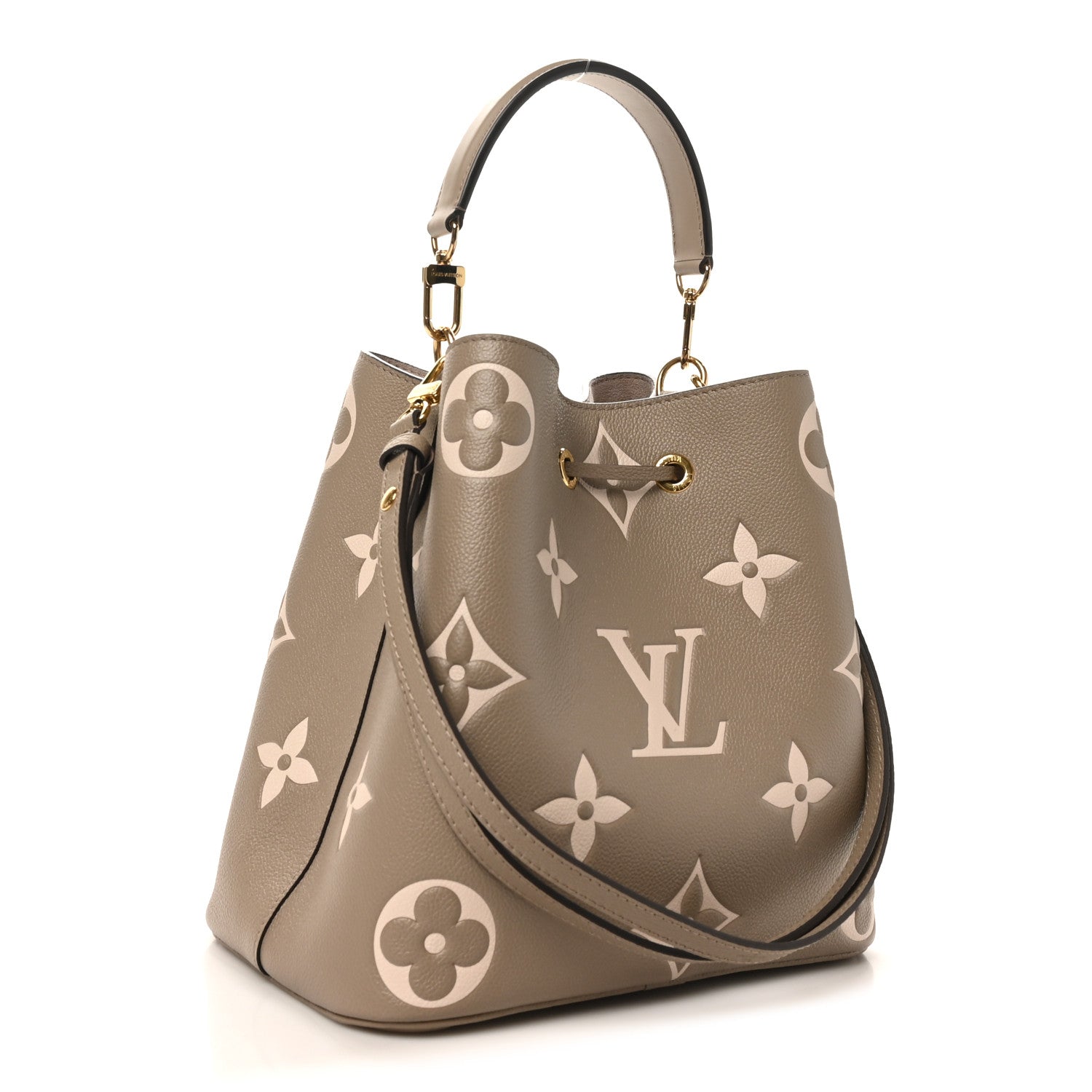 Louis Vuitton Empreinte Monogram Giant Neonoe MM Tourterelle Creme