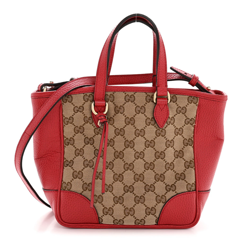 Gucci Monogram Small Bree Tote Red