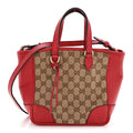 Gucci Monogram Small Bree Tote Red