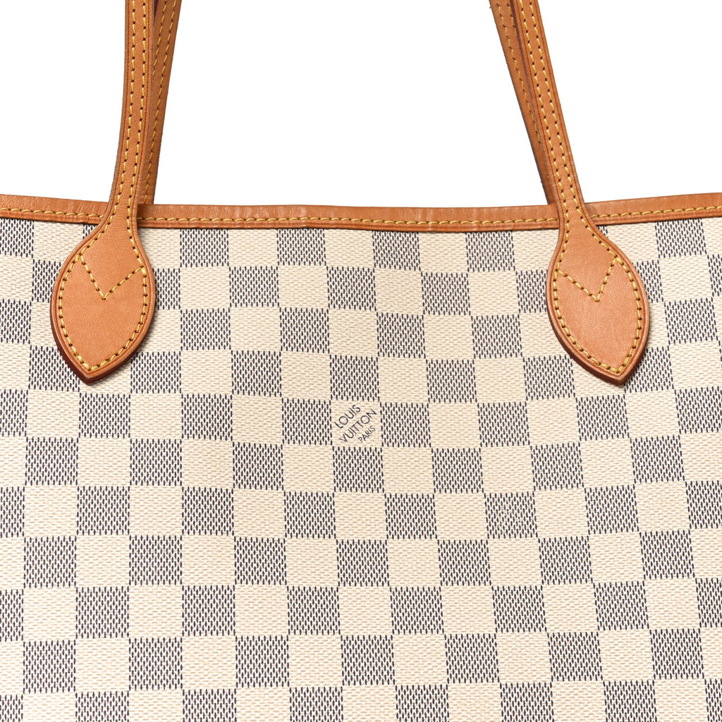 Louis Vuitton Damier Azur Neo Neverfull MM Rose Ballerine