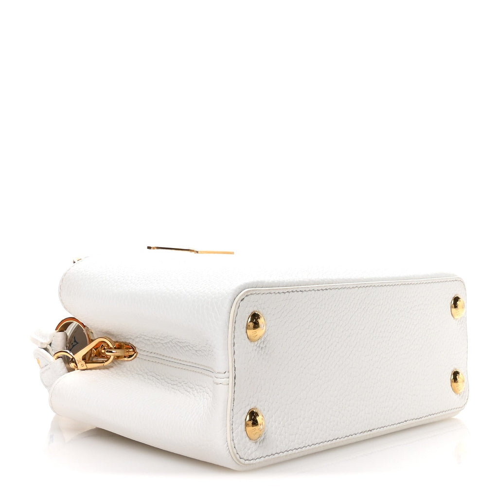 Louis Vuitton LV X TM Taurillon BB Capucines Blanc