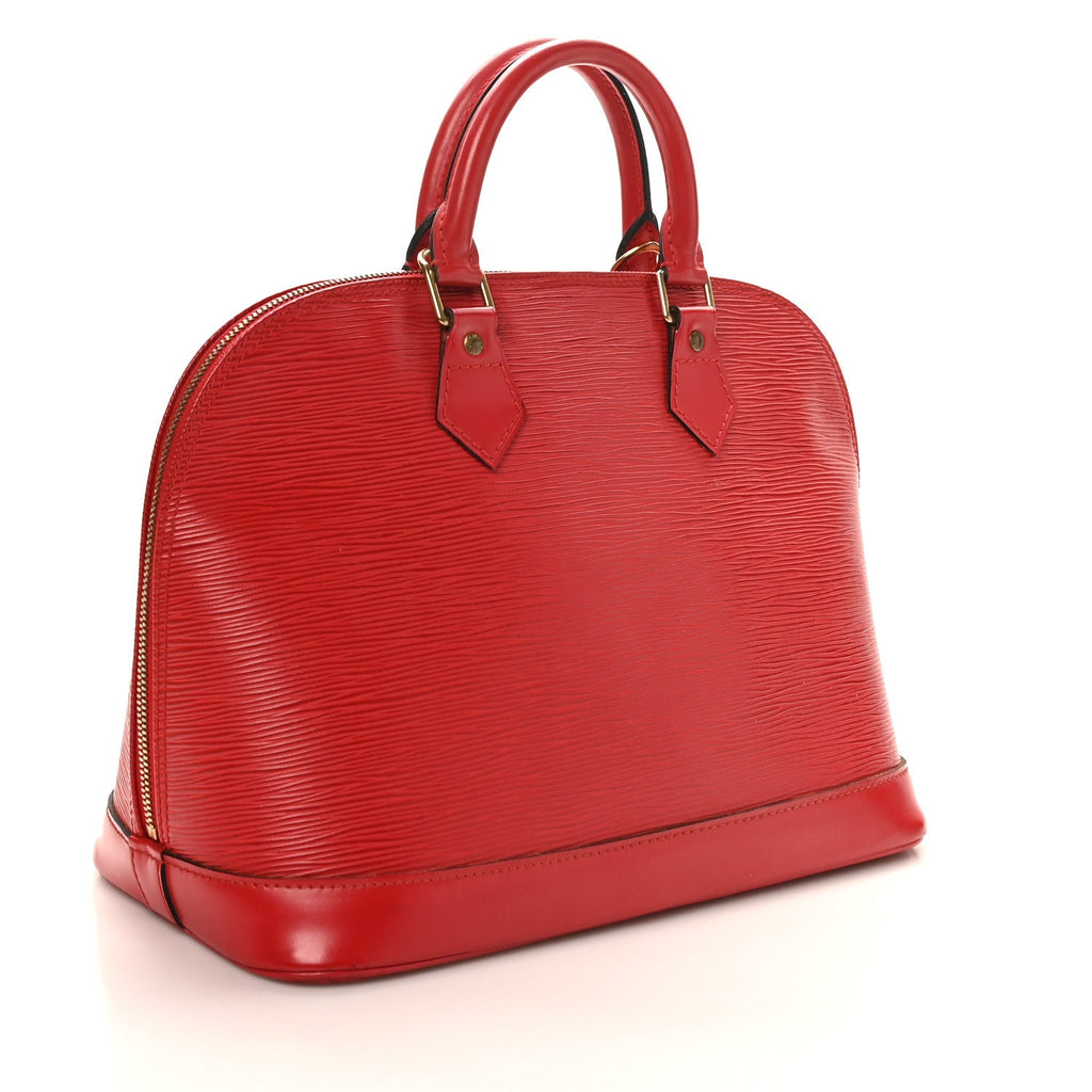 Louis Vuitton Epi Alma PM Castillan Red
