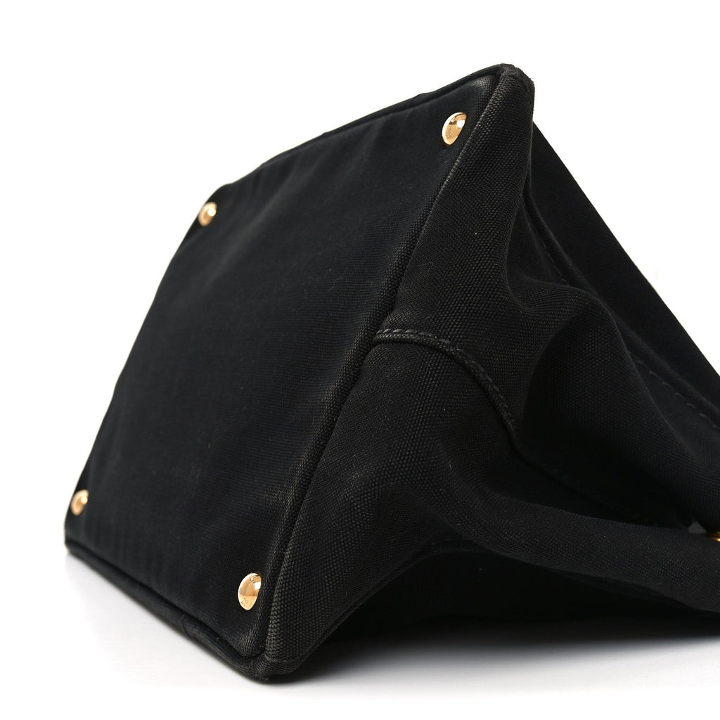 Prada Canapa Logo Tote Black