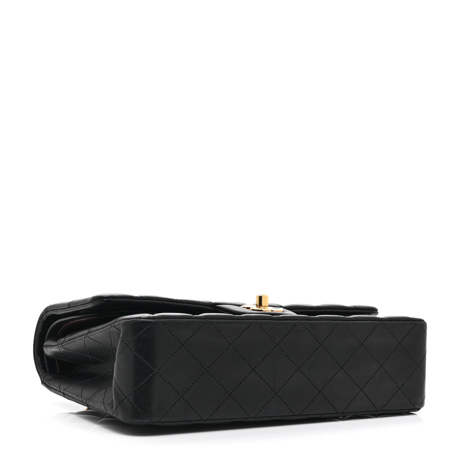 Chanel Lambskin Quilted Medium Double Flap Black