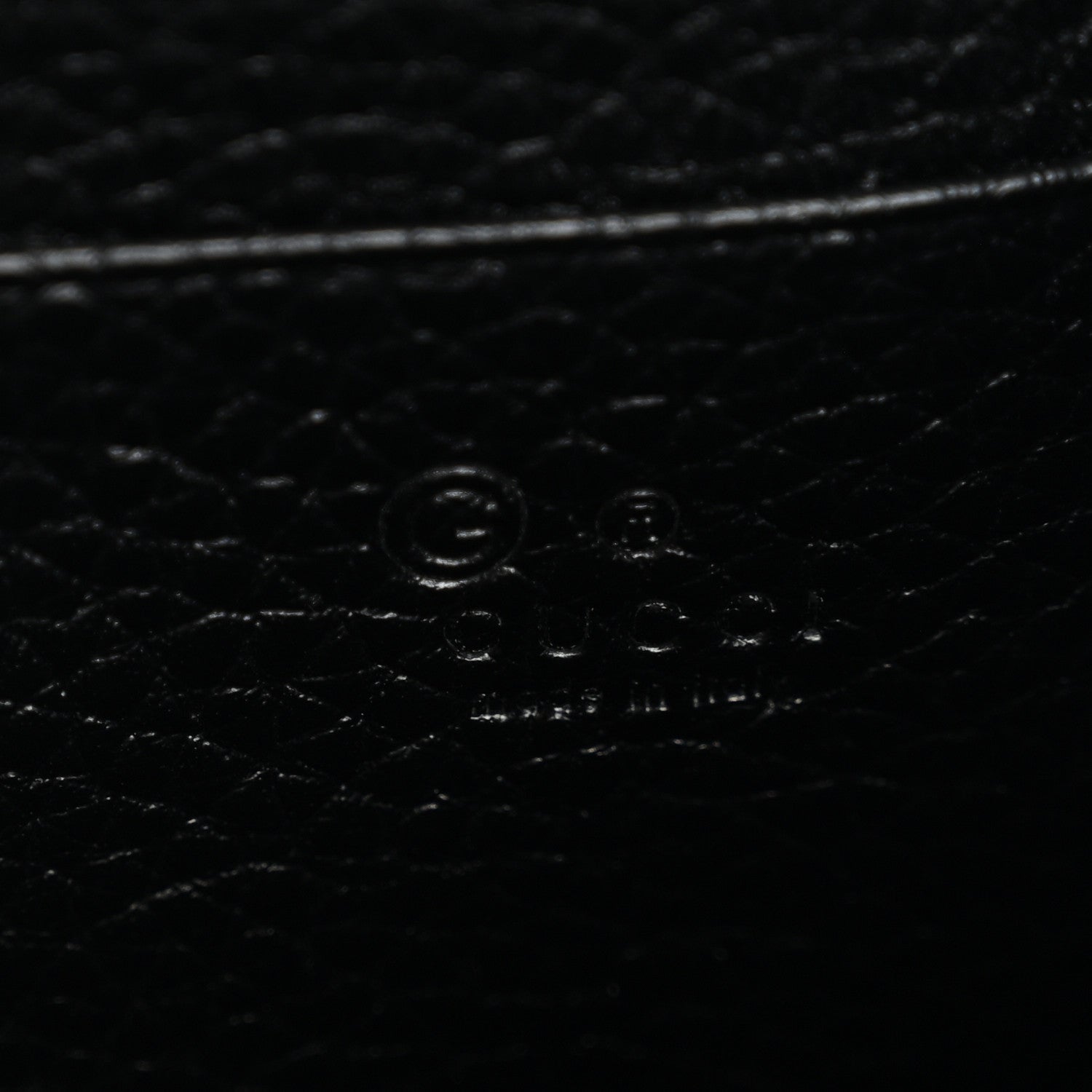 Gucci Calfskin GG Marmont Chain Wallet Black