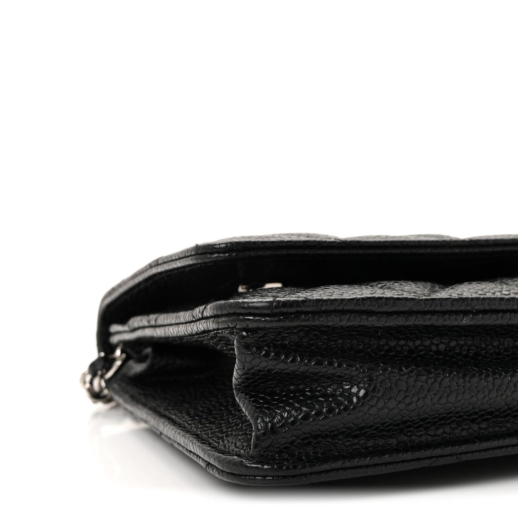 Chanel Caviar Quilted Wallet on Chain WOC Black