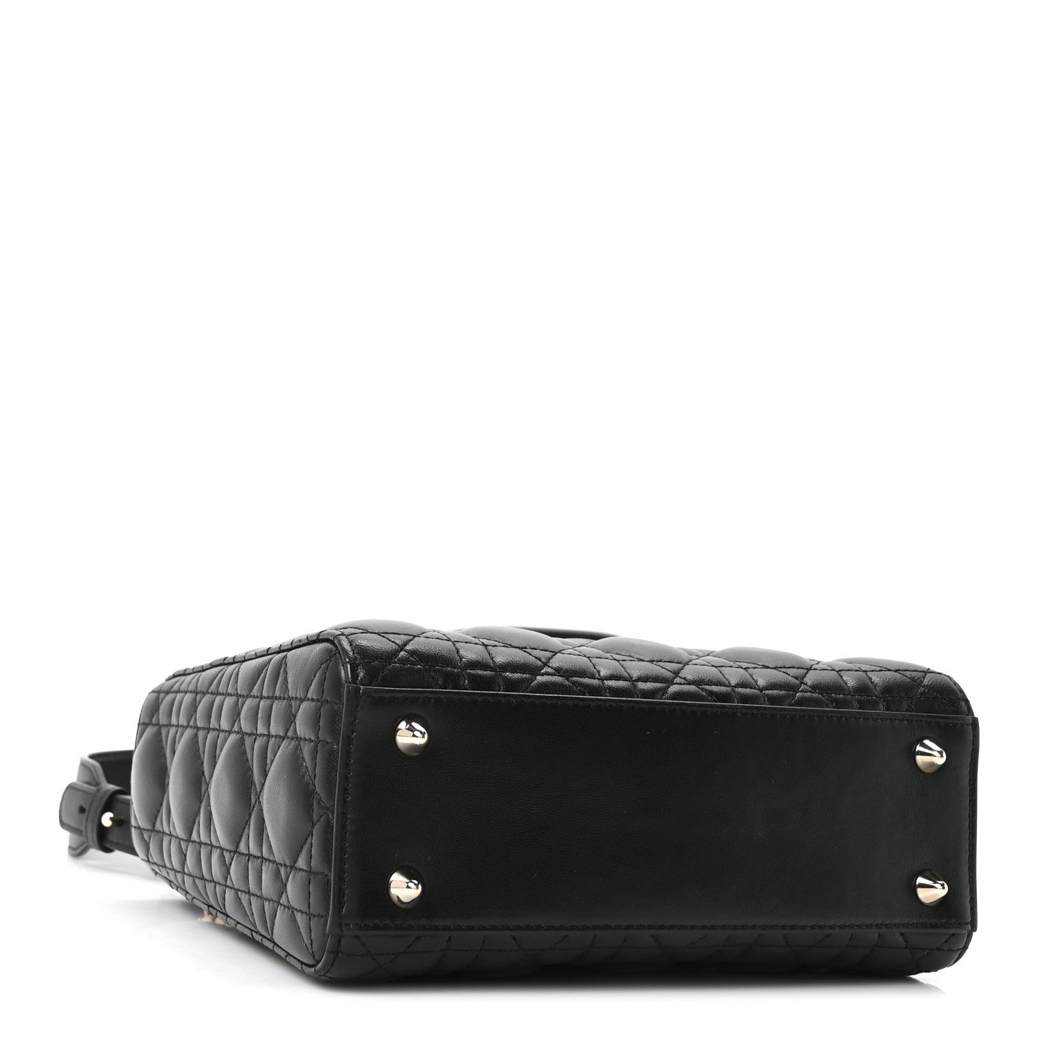 Christian Dior Lambskin Cannage Small My ABCDior Lady Dior Black