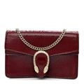 Gucci Crinkled Patent Mini Dionysus Shoulder Bag Rosso Ancora Red