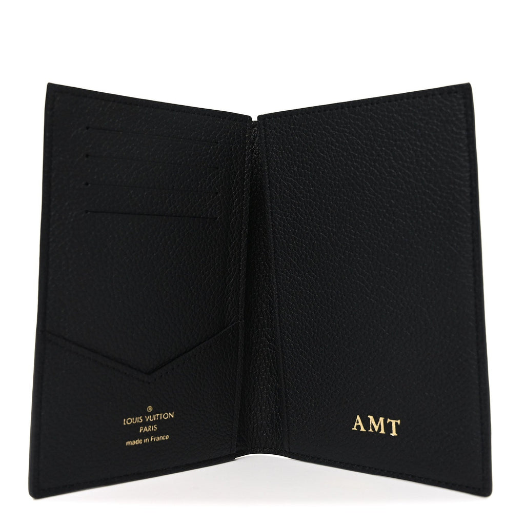 Louis Vuitton Empreinte Monogram Passport Cover Black