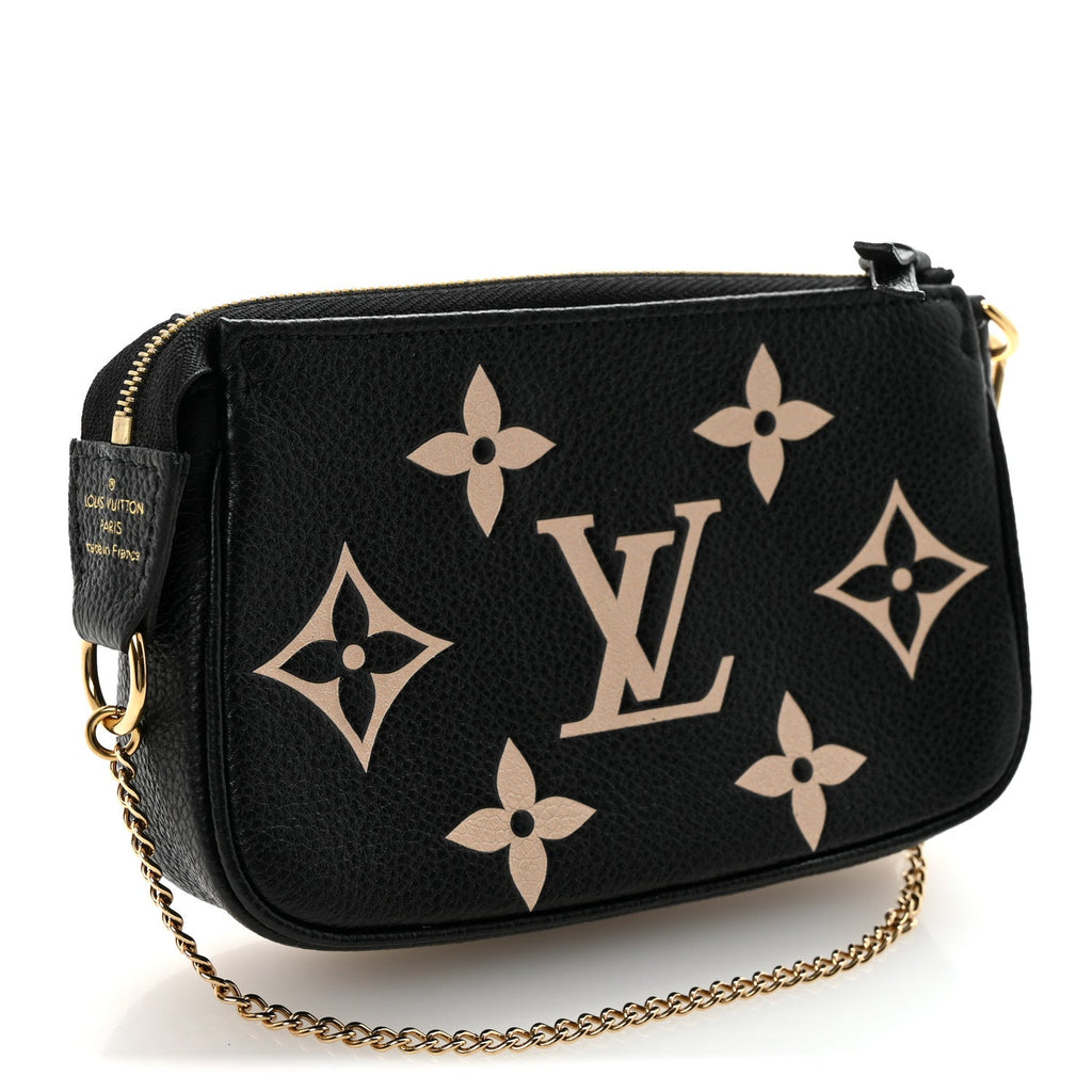 Louis Vuitton Empreinte Monogram Giant Mini Pochette Accessories Black