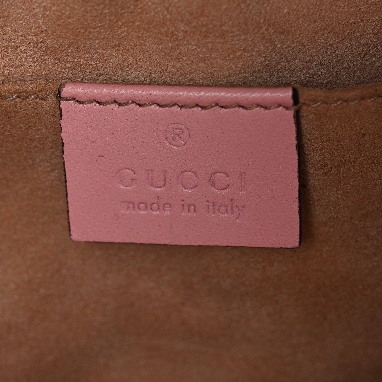Gucci Calfskin Matelasse Small GG Marmont Chain Shoulder Bag Wild Rose