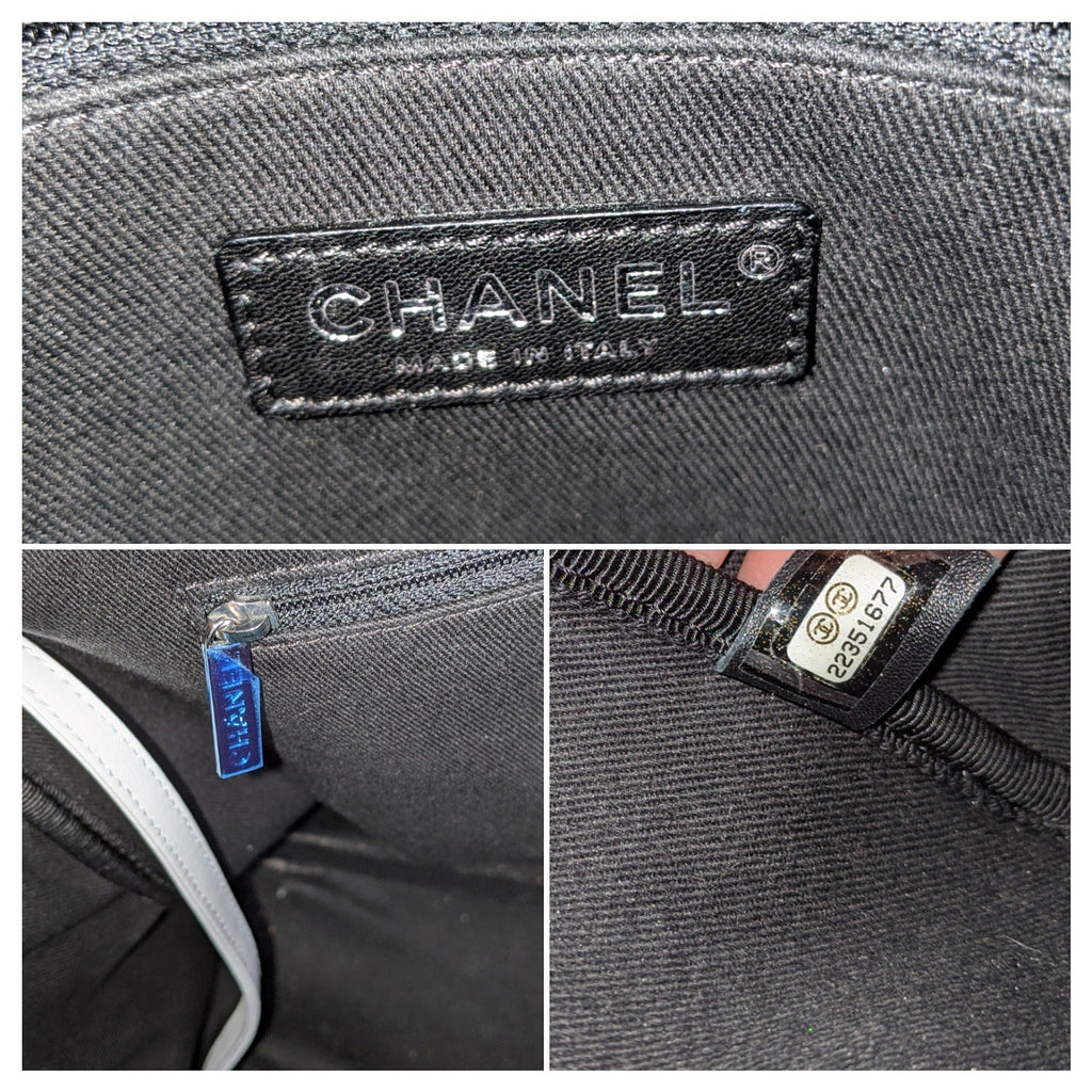 Chanel bags Toile Rubber Leather Large Zipped Airline Shopping Bag