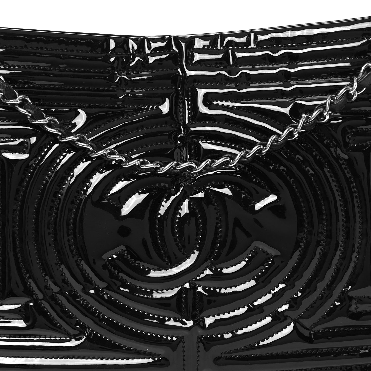 Chanel Vinyl Coco Ming Tote Black