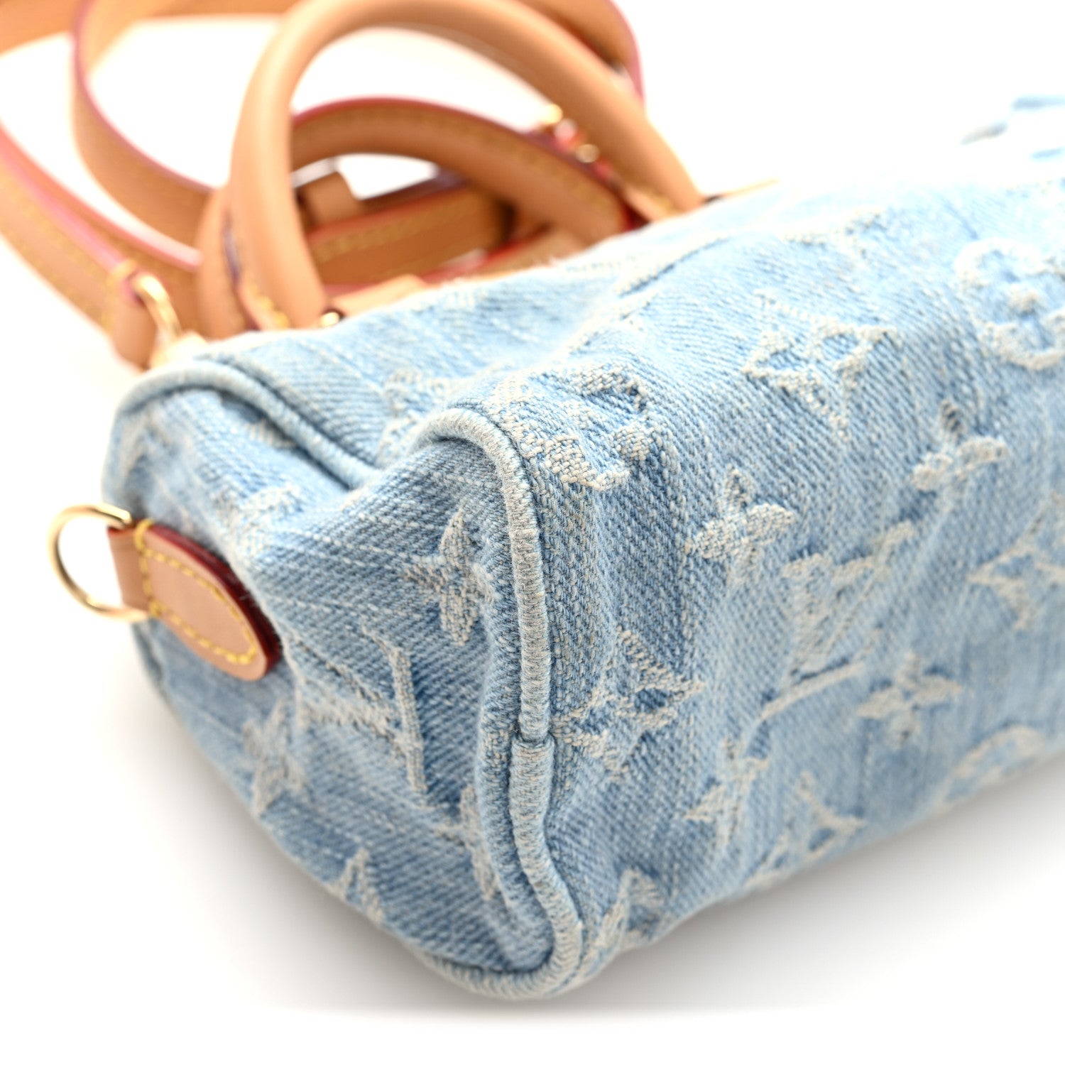 Louis Vuitton Monogram Denim Nano Speedy Sky Blue