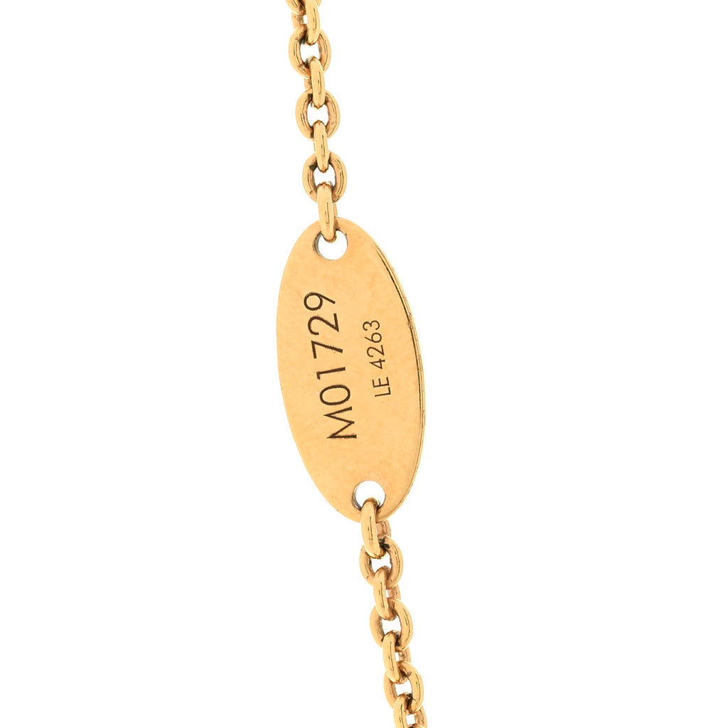Louis Vuitton Metal GO-14 Necklace Gold