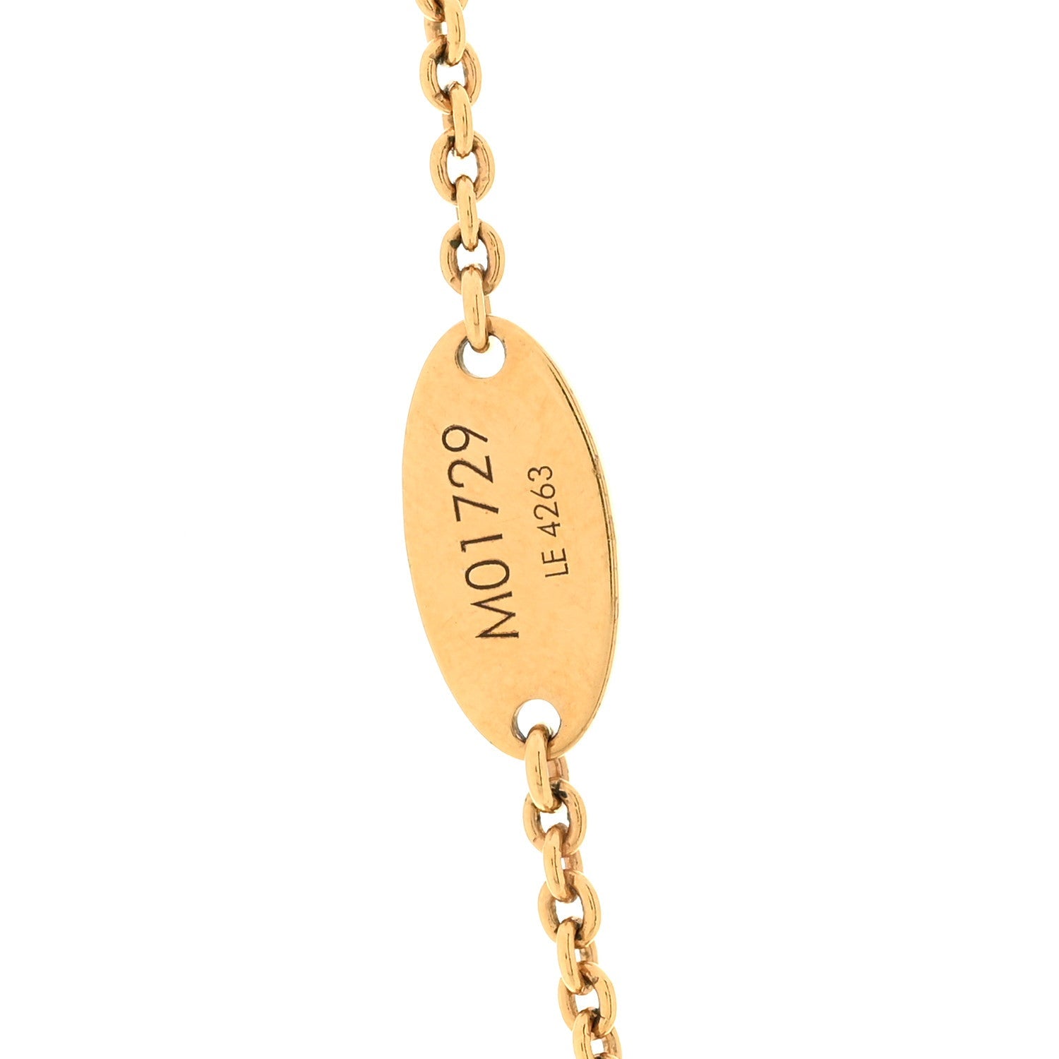 Louis Vuitton Metal GO-14 Necklace Gold