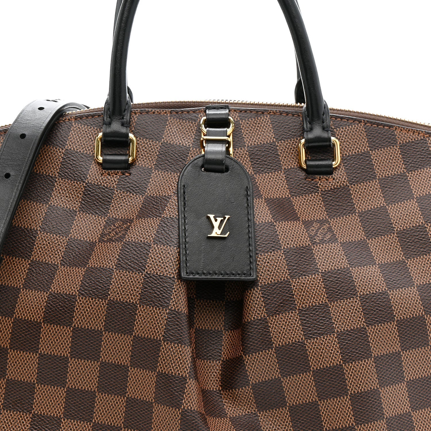 Louis Vuitton Damier Ebene Odeon Tote MM Black