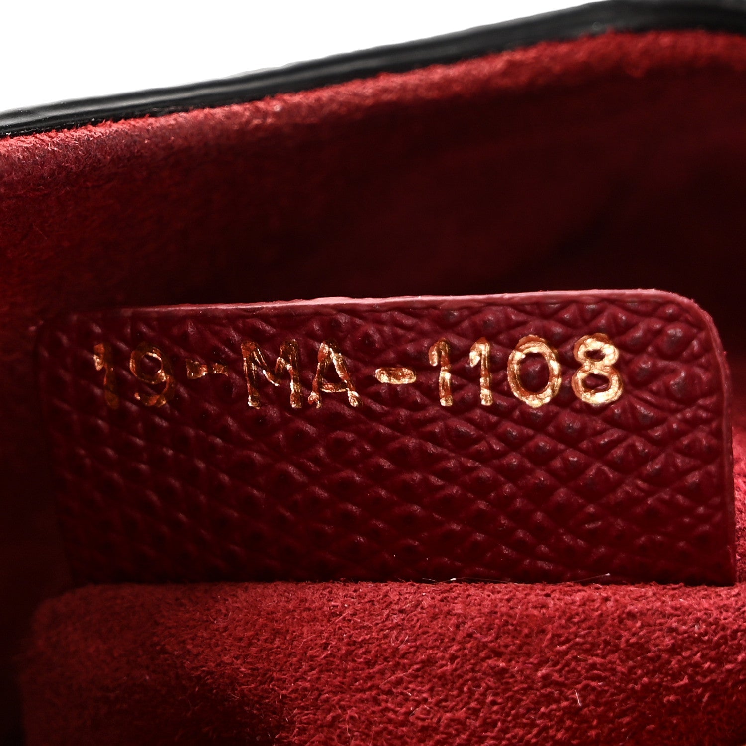 Christian Dior Grained Calfskin Mini Saddle Bag Red