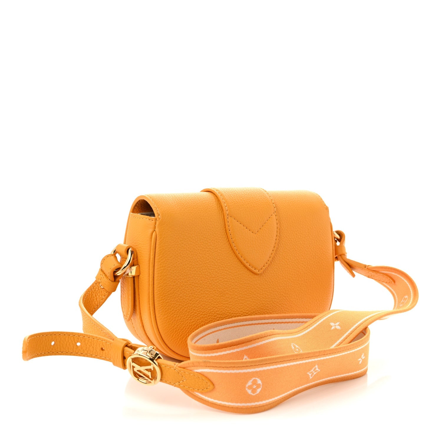 Louis Vuitton Grained Calfskin LV Pont 9 Soft PM Sunbeam