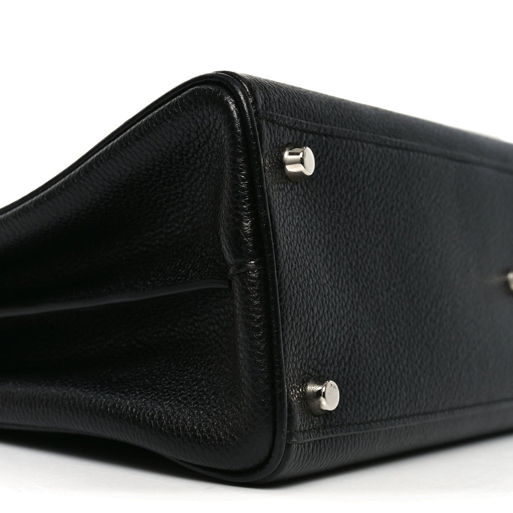 Gucci Grainy Calfskin Medium Zumi Top Handle Bag Black