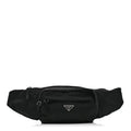 Prada Tessuto Nylon Double Pocket Belt Bag Black
