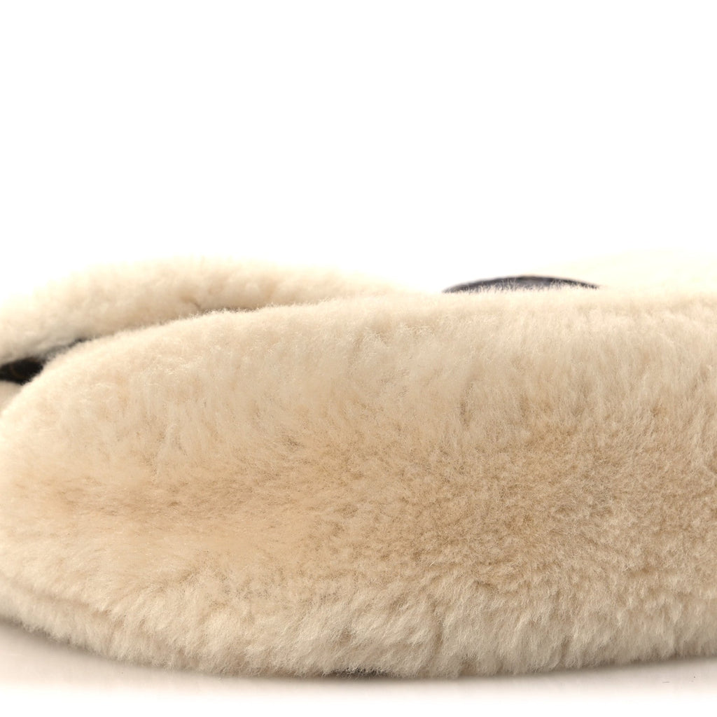 Louis Vuitton Shearling Monogram Sunset Cream