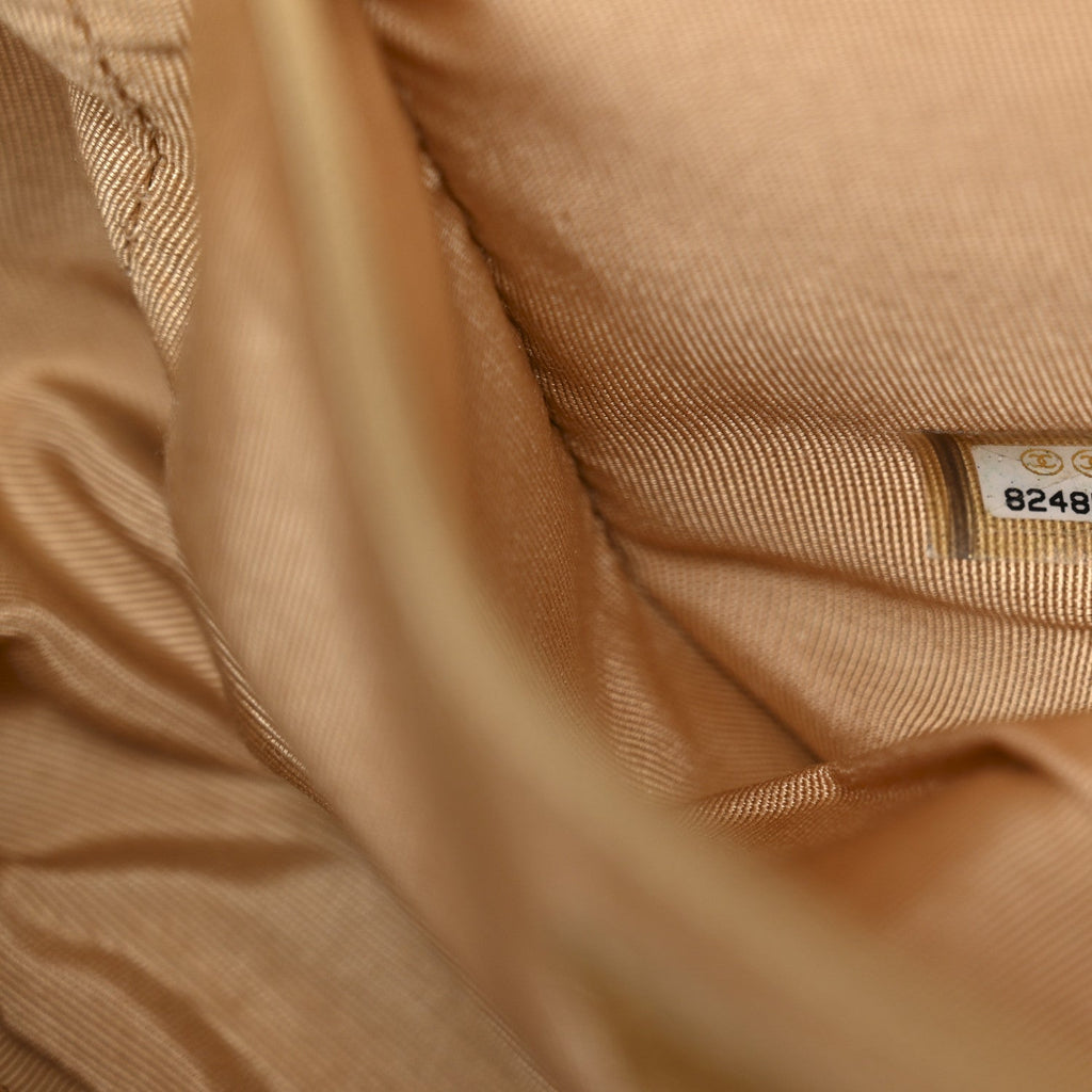 Chanel Caviar Quilted Petit Timeless Tote PTT Beige