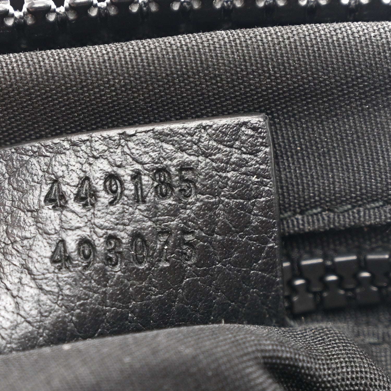 Gucci Nylon Monogram Medium Flat Messenger Bag Black