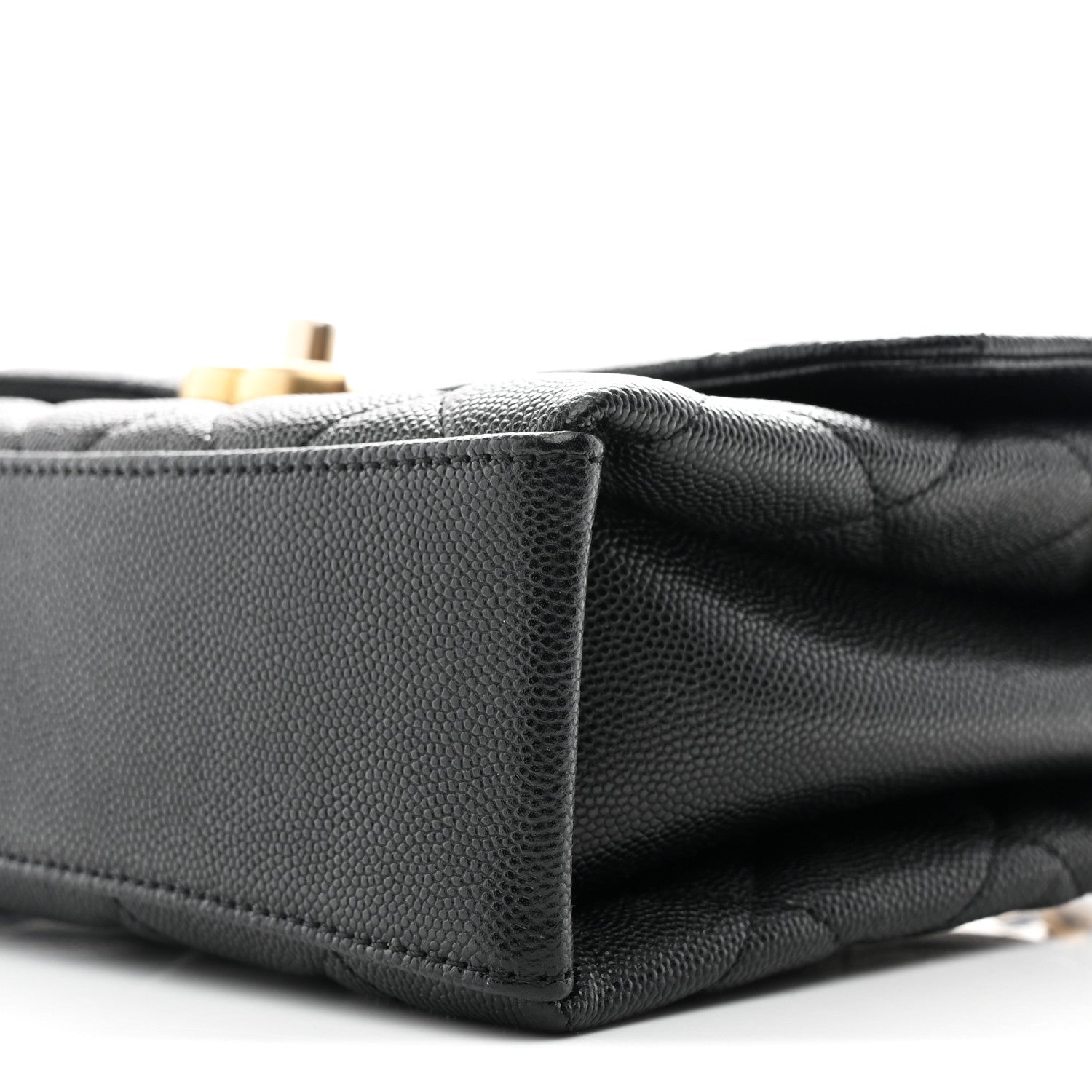 Chanel Caviar Quilted Medium Carry Me Top Handle Flap Black