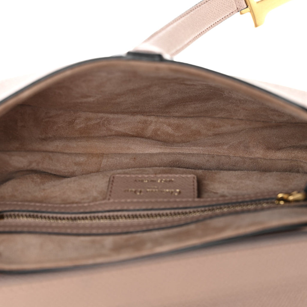 Christian Dior Grained Calfskin Saddle Bag With Strap Blush