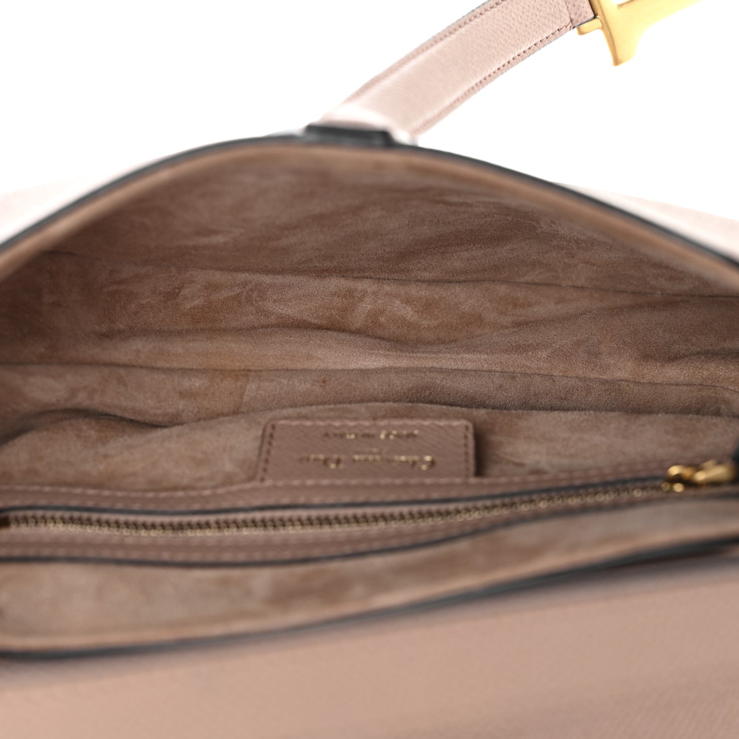 Christian Dior Grained Calfskin Saddle Bag With Strap Blush