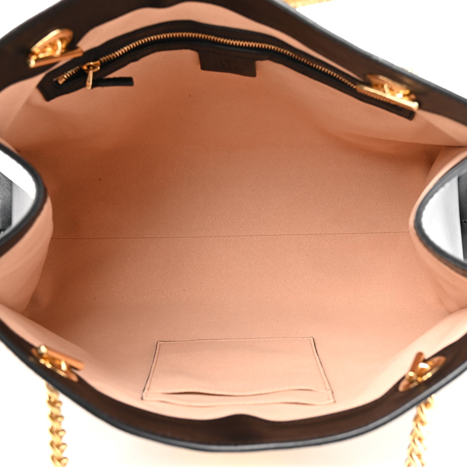 Gucci GG Supreme Monogram Bees Medium Padlock Tote Beige Oro Black