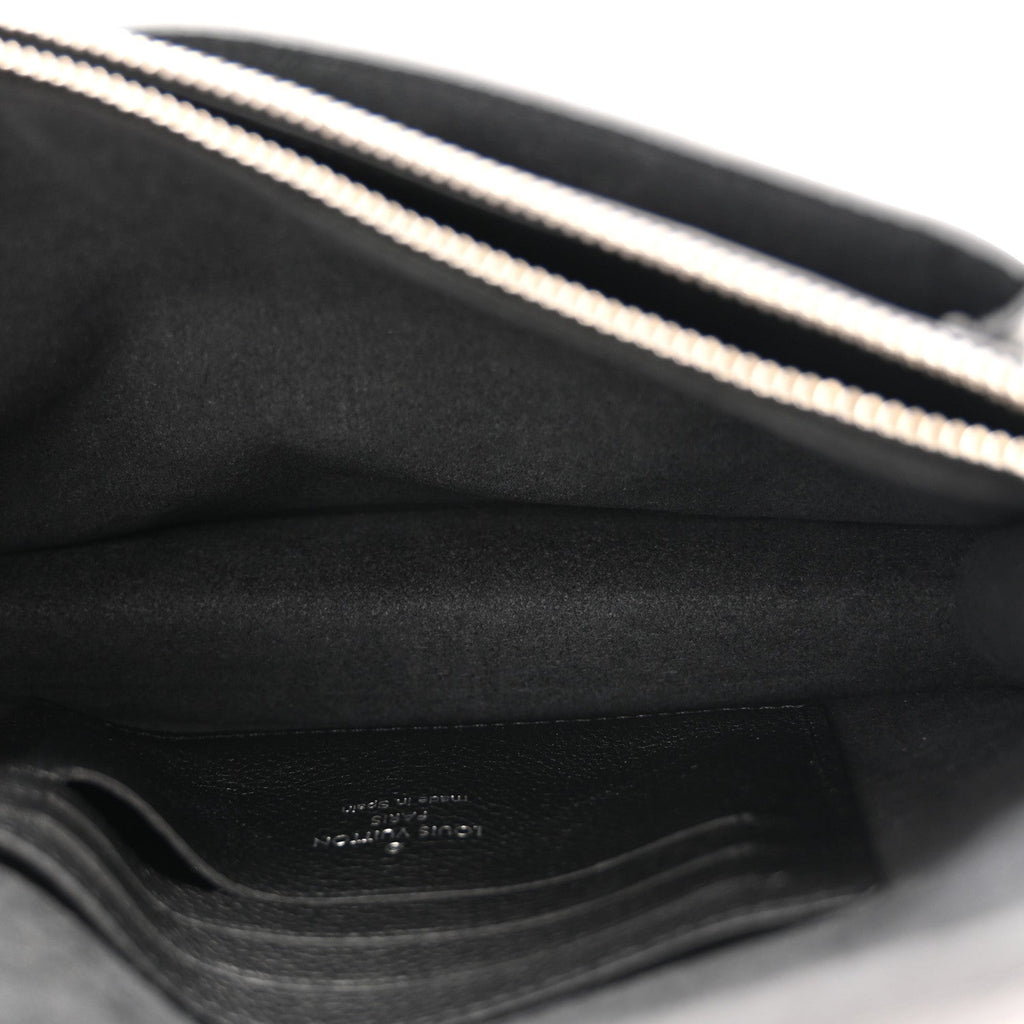 Louis Vuitton Soft Calfskin My Lockme Chain Pochette Black