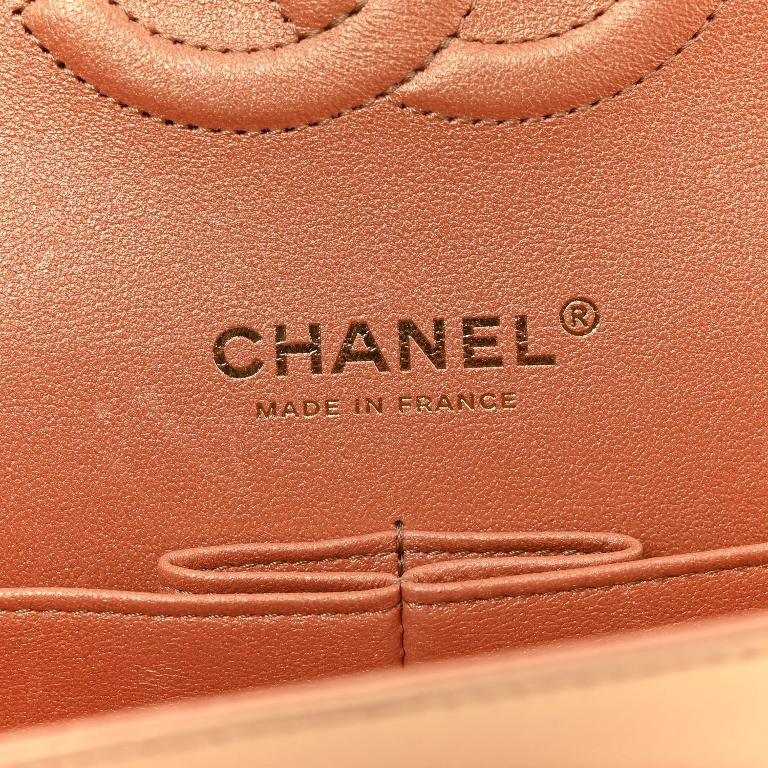 Chanel Metallic Lambskin Quilted Medium Double Flap Golden