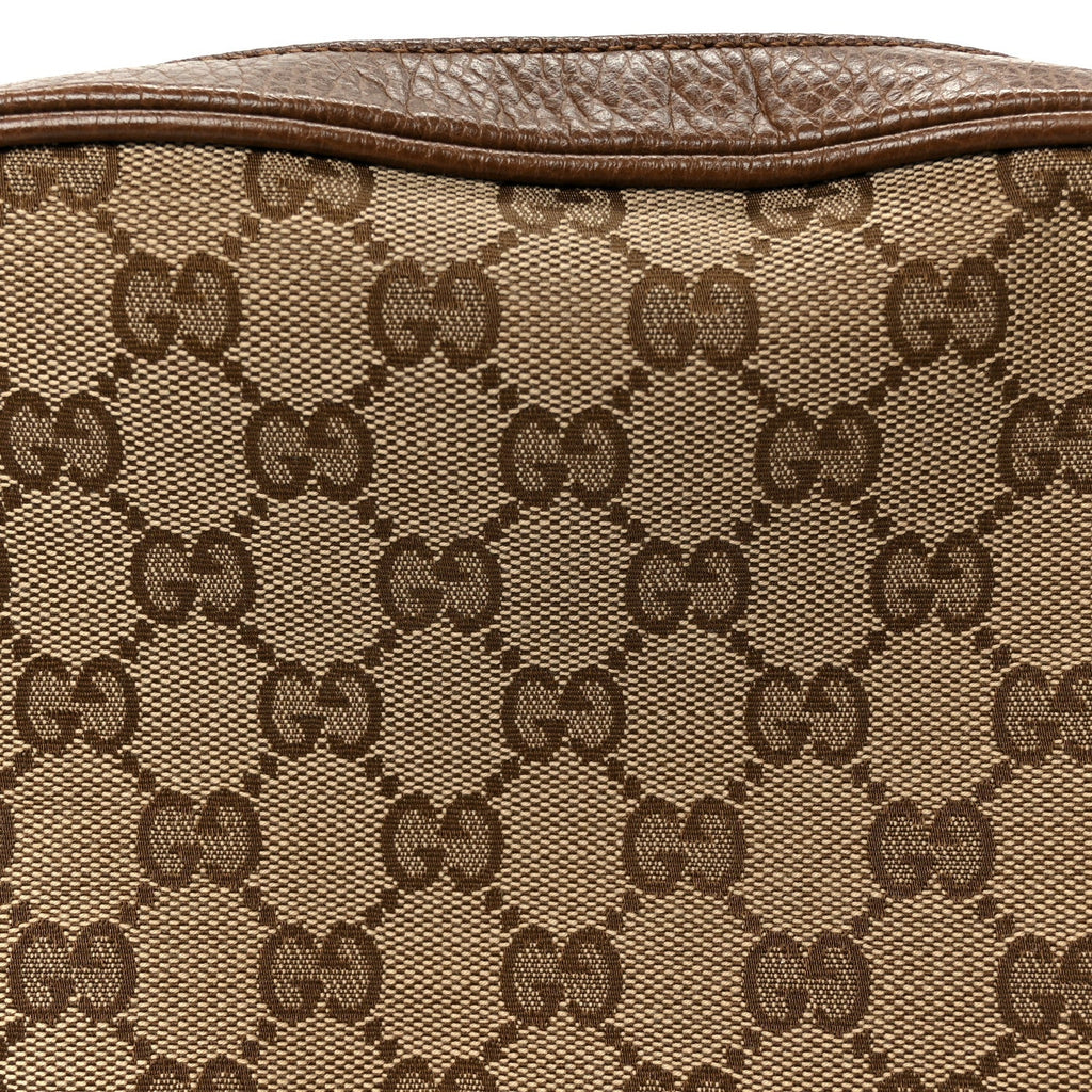 Gucci Monogram Mini Bree Messenger Bag Beige Tabacco