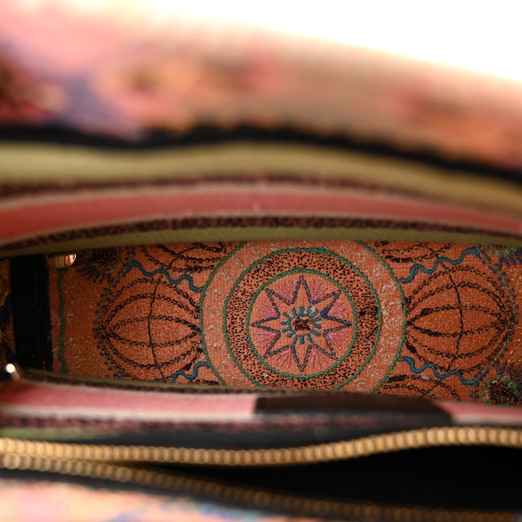 Christian Dior Canvas Embroidered In Lights Medium Lady D-Lite Multicolor