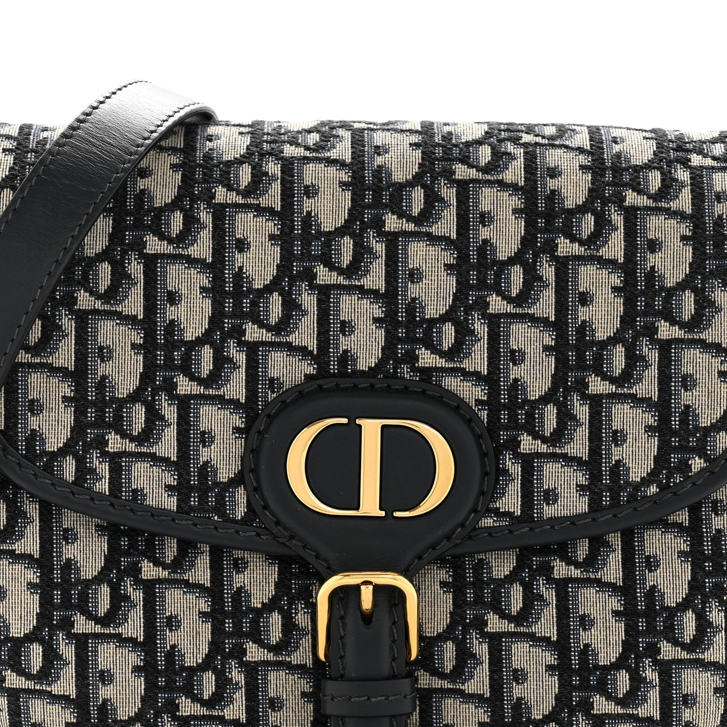 Christian Dior Oblique Medium Bobby Flap Blue