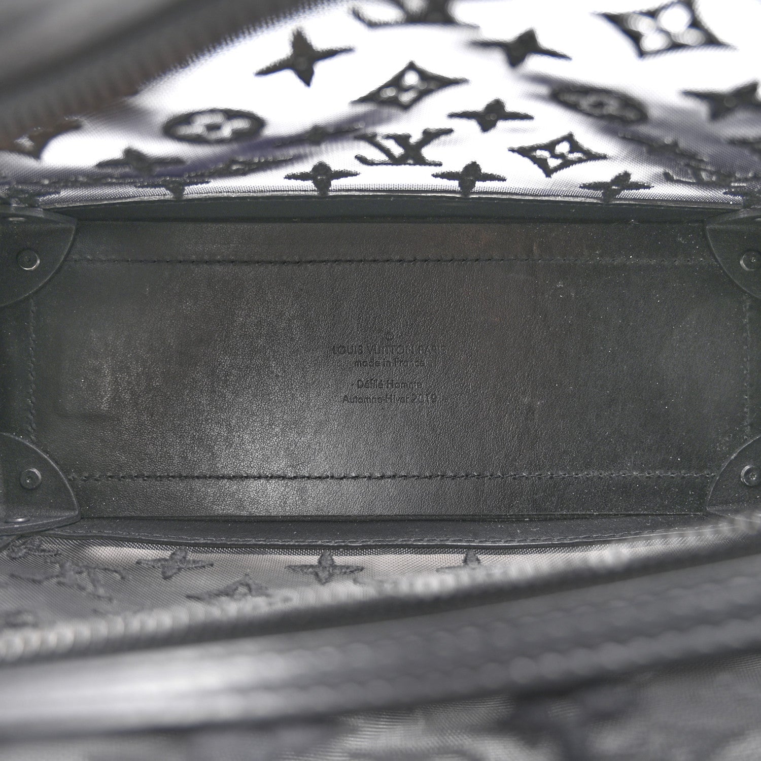 Louis Vuitton Monogram See Through Soft Trunk Black