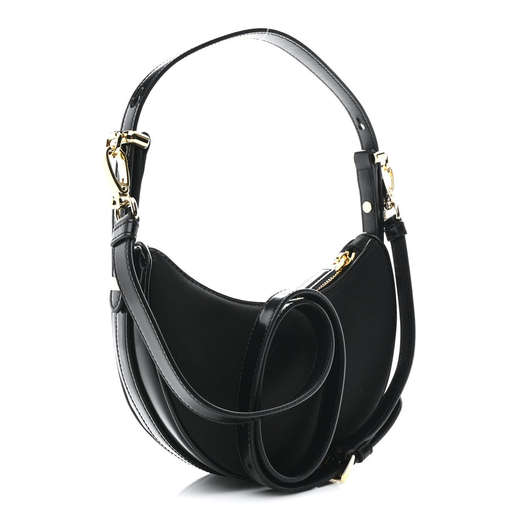 Prada Re-Nylon Spazzolato Mini Arque Shoulder Bag Black