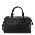 Gucci Calfskin GG Emblem Small Top Handle Bag Black