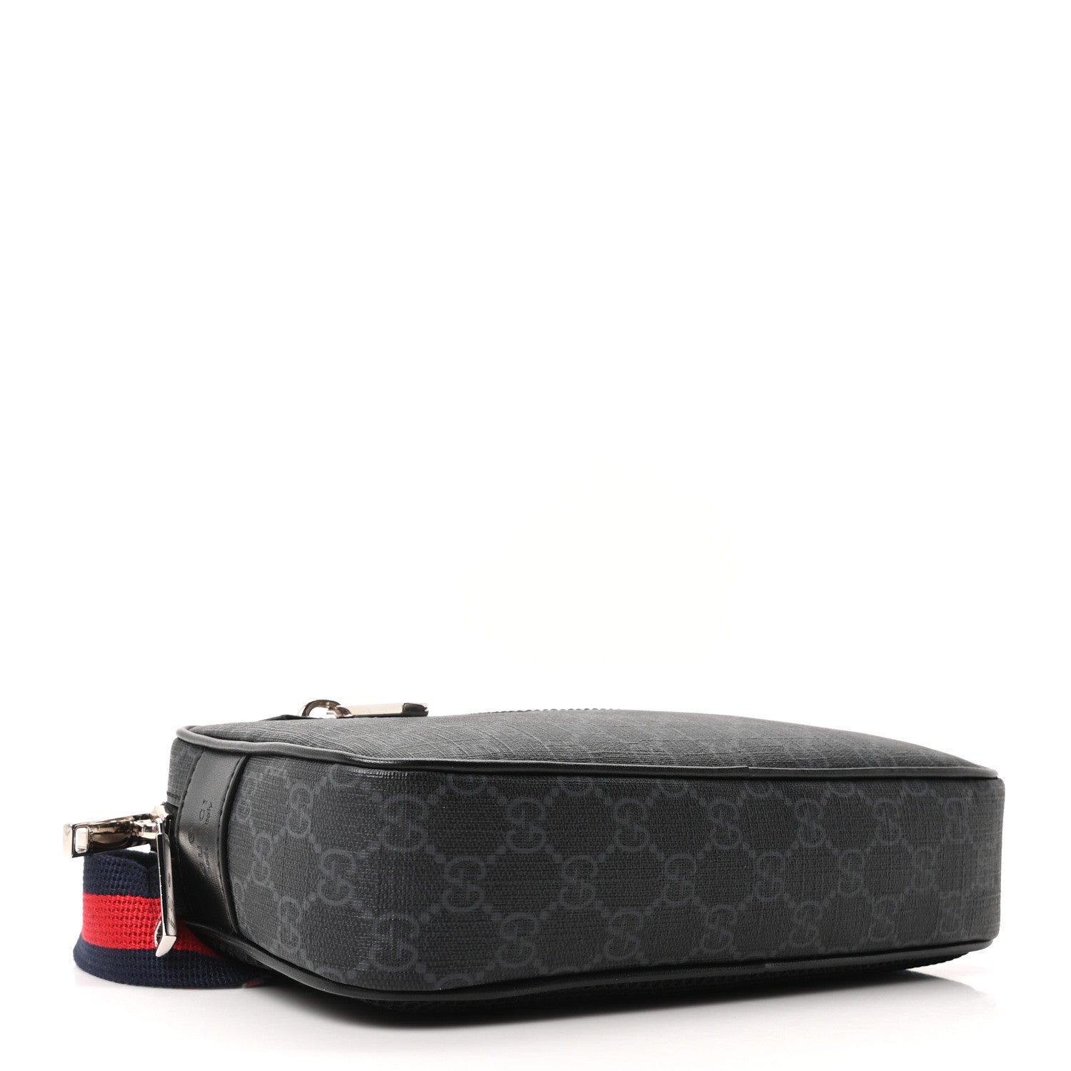 Gucci Soft GG Supreme Monogram Web Belt Bag Black Grey