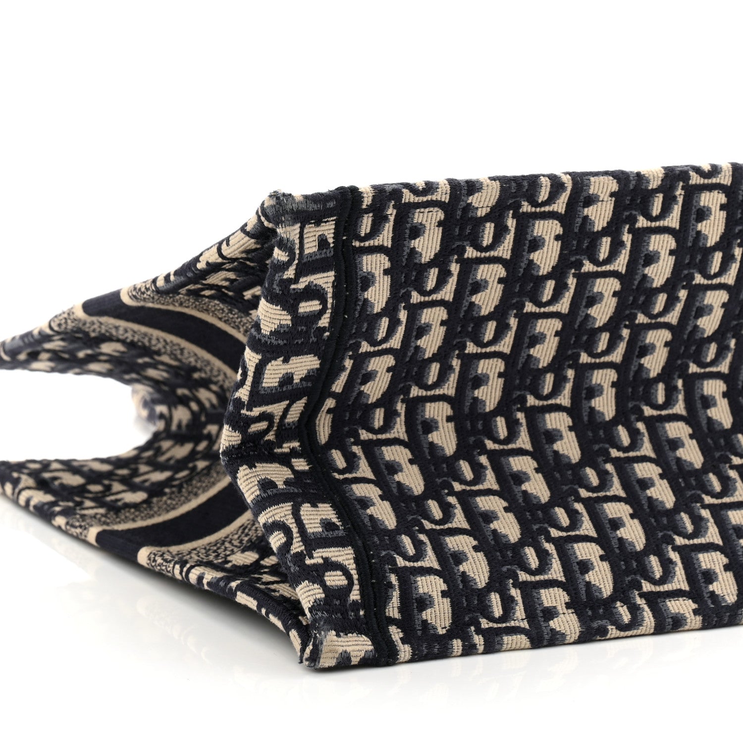 Christian Dior Oblique Medium Book Tote Blue Multicolor