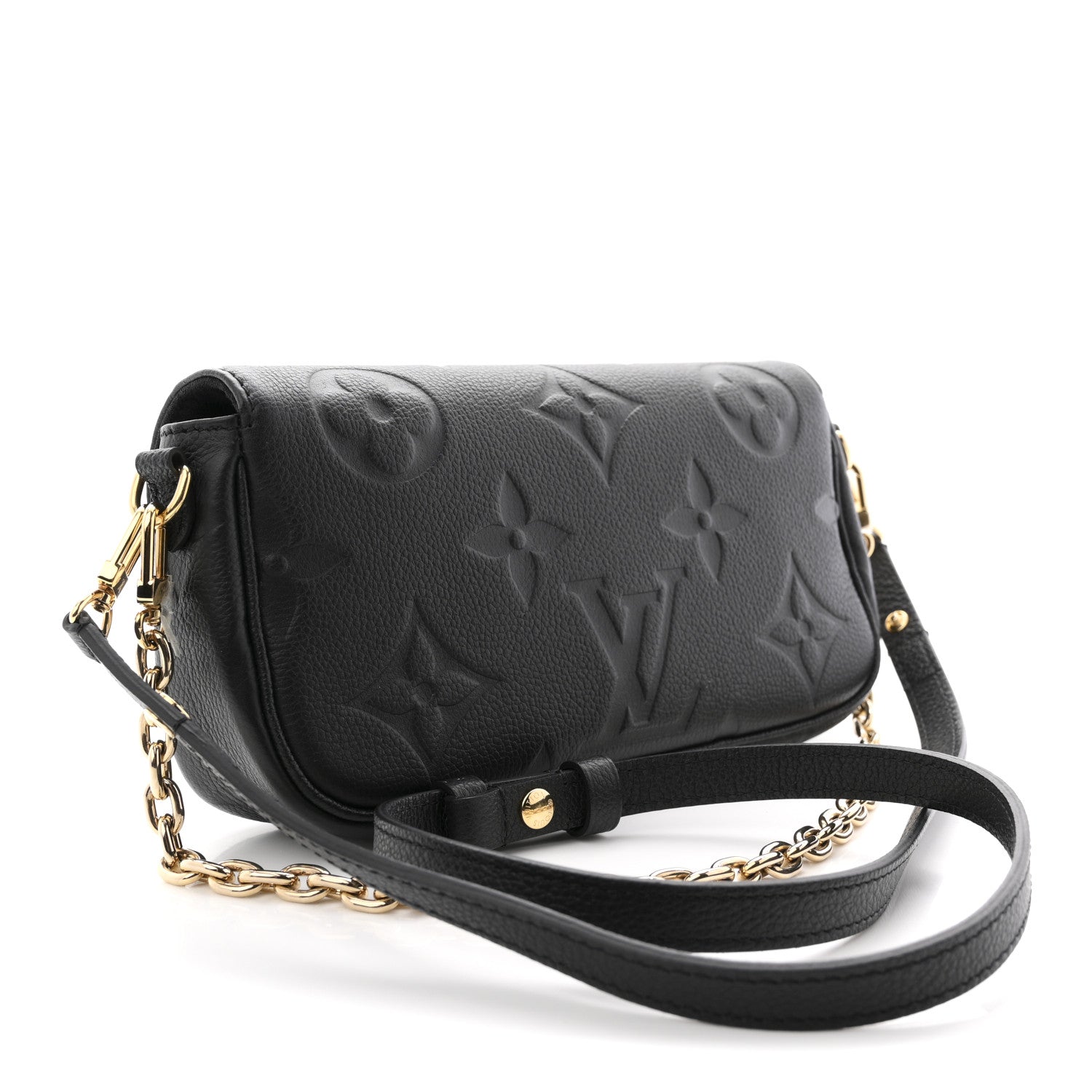 Louis Vuitton Empreinte Monogram Giant Ivy Wallet On Chain Black