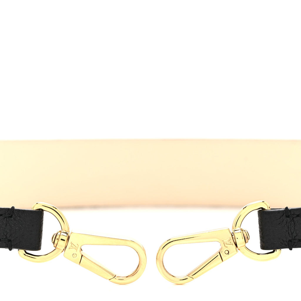 Louis Vuitton Empreinte Monogram Bandouliere Shoulder Strap Black Beige
