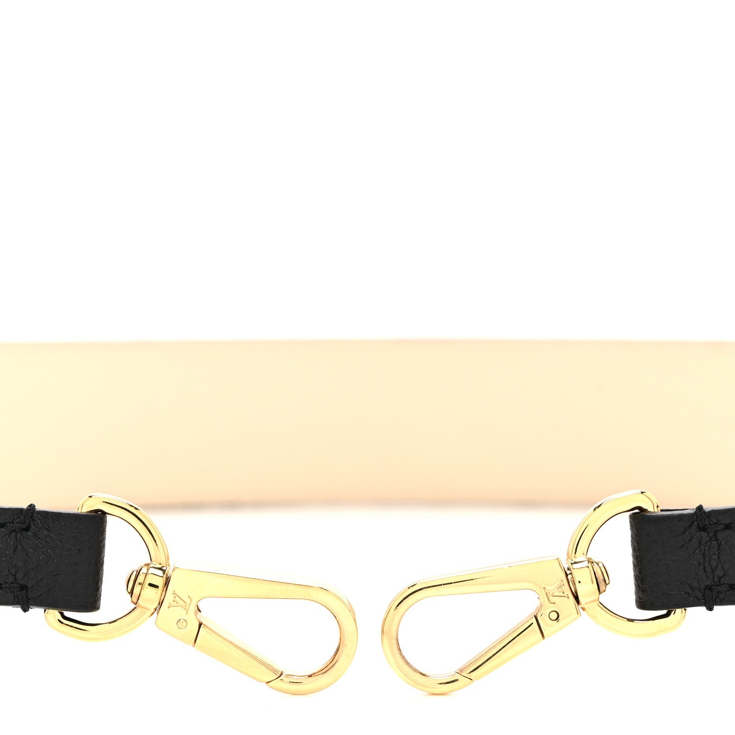 Louis Vuitton Empreinte Monogram Bandouliere Shoulder Strap Black Beige