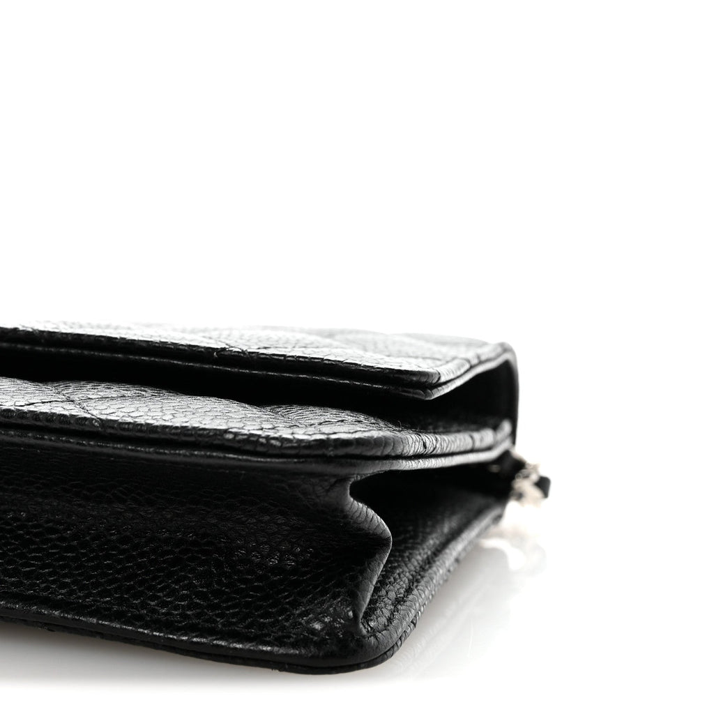 Chanel Caviar Quilted Wallet on Chain WOC Black