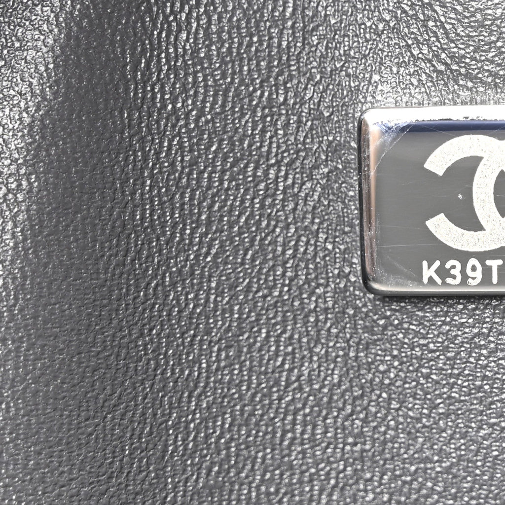 Chanel Lambskin Quilted Jumbo Double Flap Dark Grey