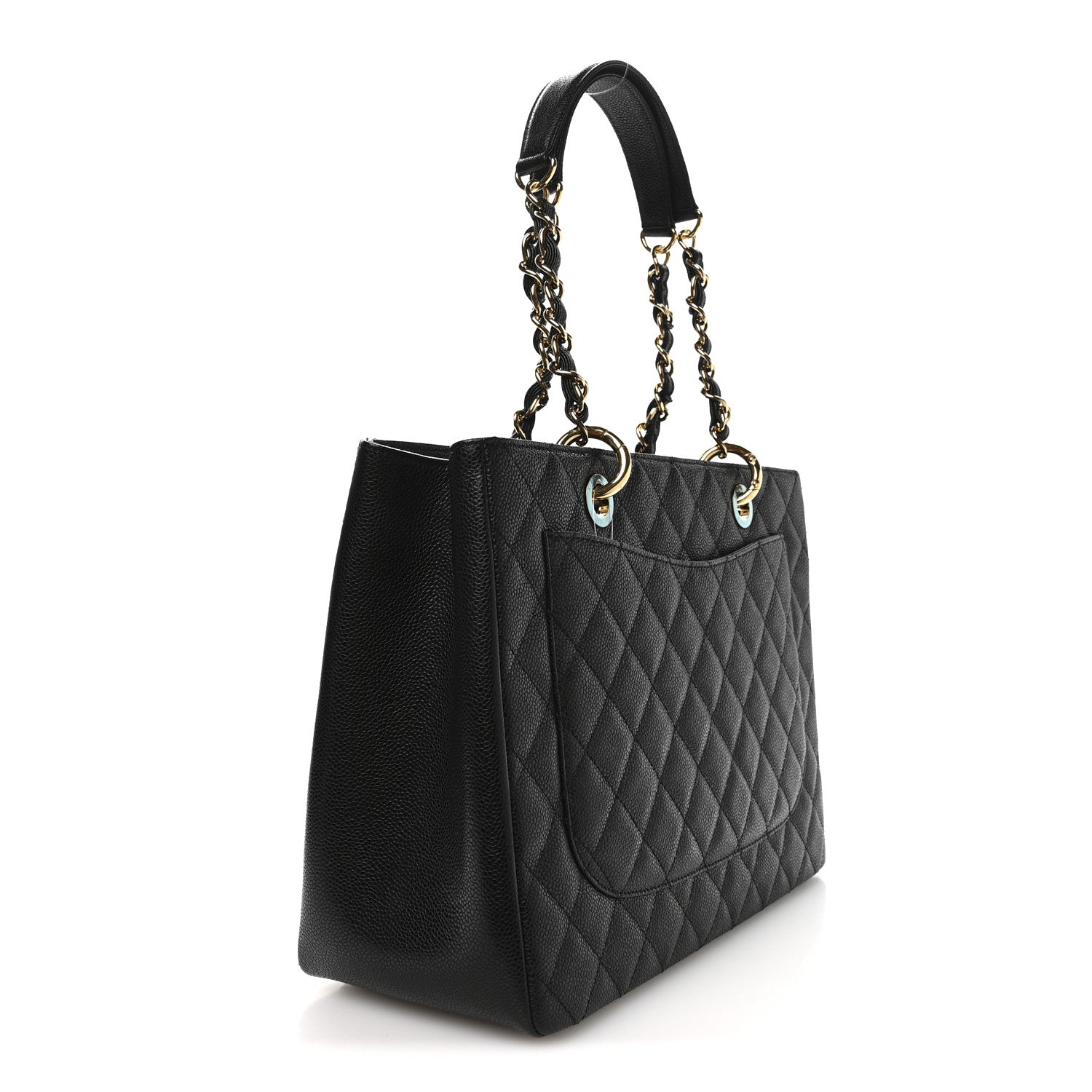 Chanel Caviar Quilted Grand Shopping Tote GST Black